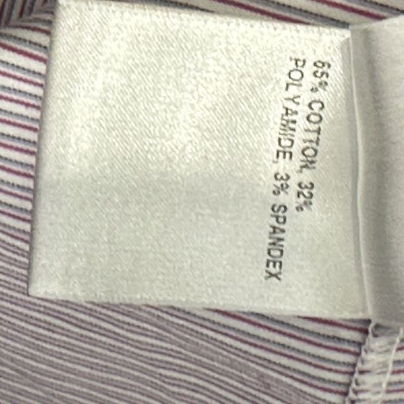 Lafayette 148 New York Sleeveless Button Down Striped polo shirt Size 8 - Picture 7 of 8